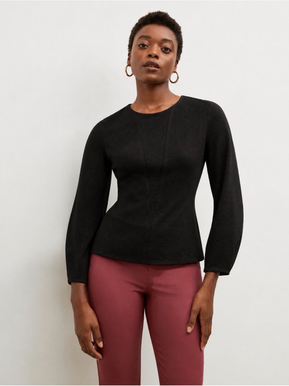 MM.LaFleur Rashida Long-Sleeve Top